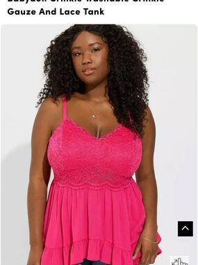 torrid Hot Pink Lace Camisole
